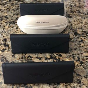 4 Empty eyeglass cases